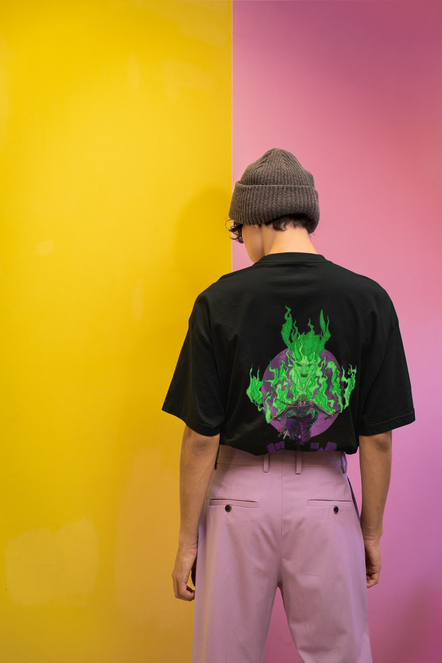 Zoro Demon Aura Oversized T-Shirt | One Piece Streetwear