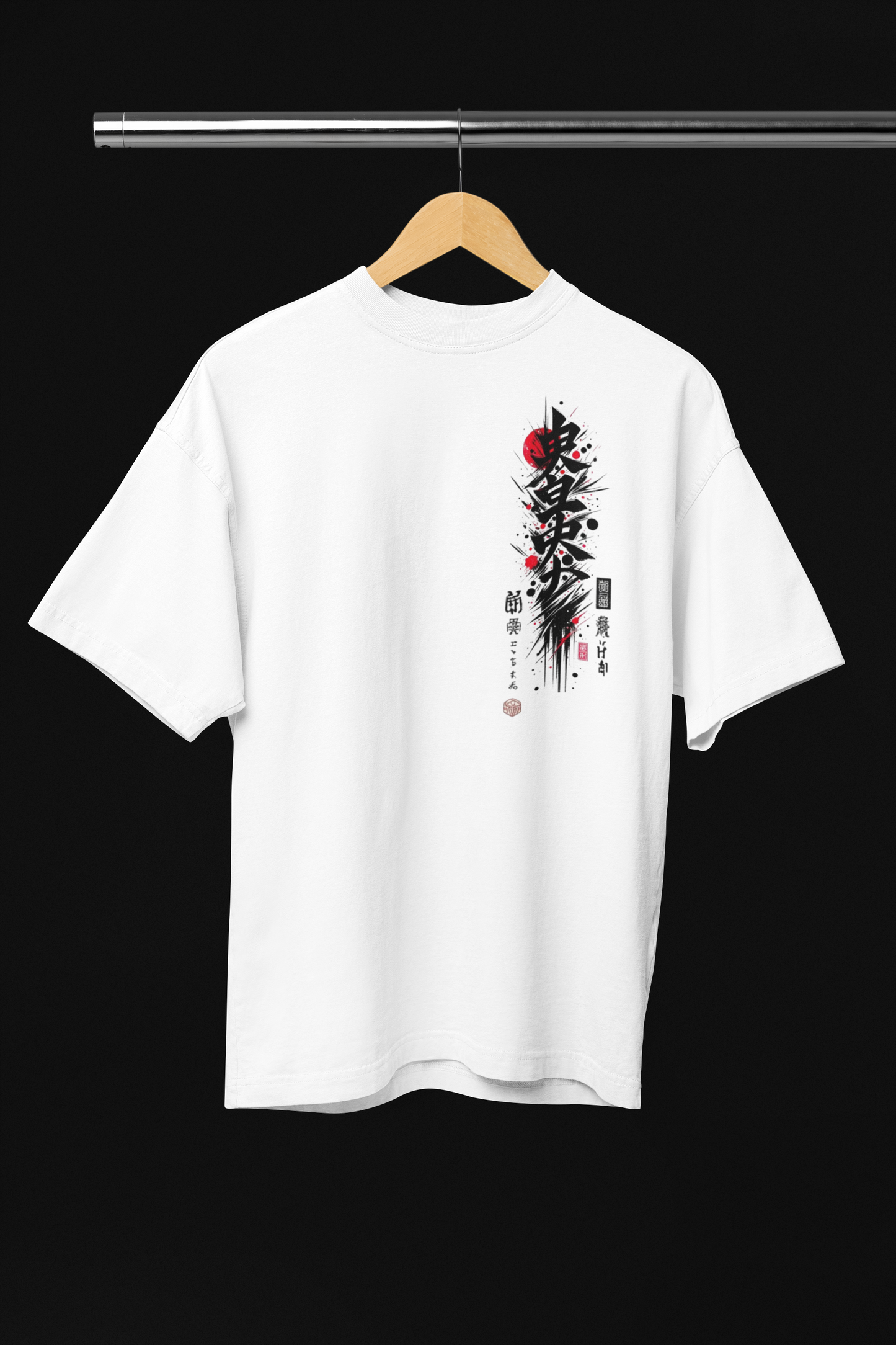 Dual Spirits: Oni x Kitsune Oversized T-Shirt