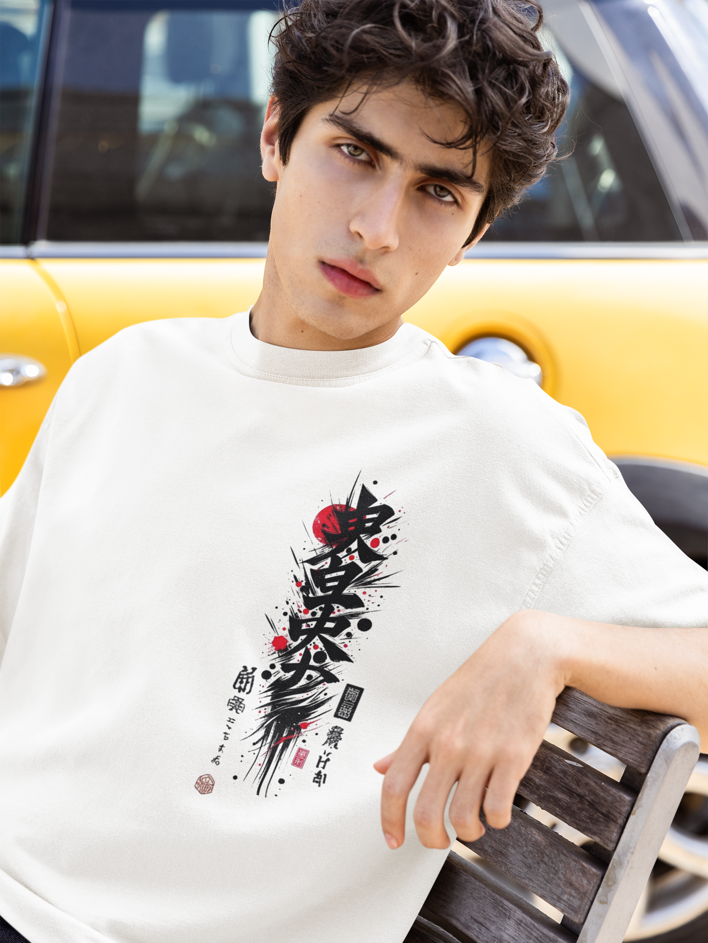 Dual Spirits: Oni x Kitsune Oversized T-Shirt